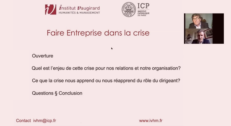 Faire entreprise dans la crise